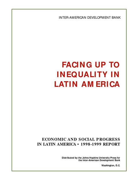 Facing Up To Inequality In Latin America By Idb Issuu