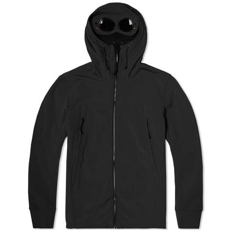 Cp Company Soft Shell Goggle Jacket Black