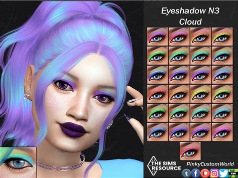 The Sims Resource Eyeshadow N3 Cloud