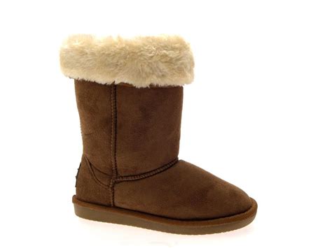 Luxury Girls Kids Thick Fur Lined Mid Calf Faux Sheepskin Snow Boots