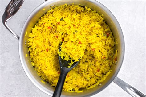 Easy Yellow Rice Recipe Life Made Simple Bakes