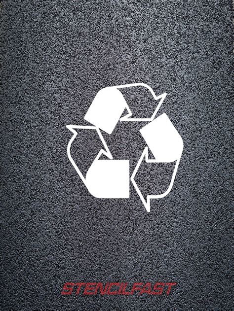 16 recycle symbol stencil stencil fast