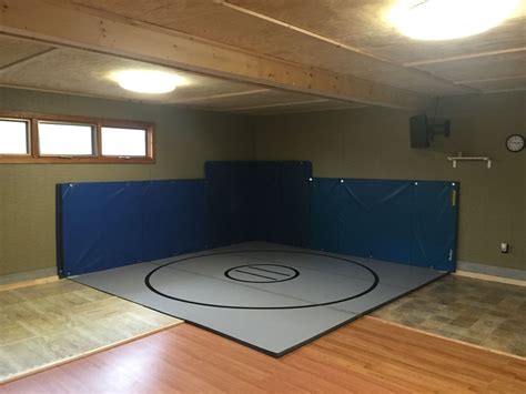 Home Gym With 12x12 Wrestling Mat Home Gym Design Gym Shed At Home Gym