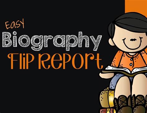 Free Biography Foldable Flip Report | Biography report, Biography 