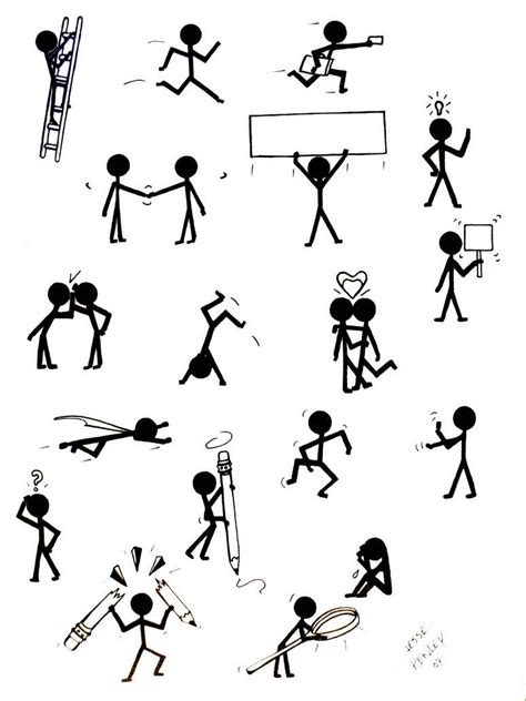Stick Figure Concepts By Jessehenley Stick Figure Drawing Stick Figures Stick Drawings