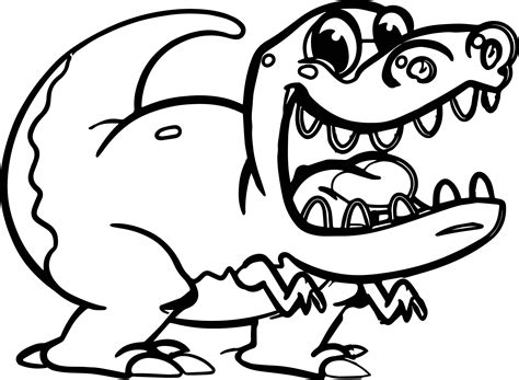 Cartoon T Rex Coloring Pages