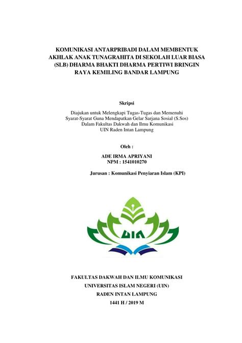 Dan (3) kesalah fahaman komunikasi antar penulis (penerjemah) dan. (PDF) KOMUNIKASI ANTARPRIBADI DALAM MEMBENTUK AKHLAK ANAK ...