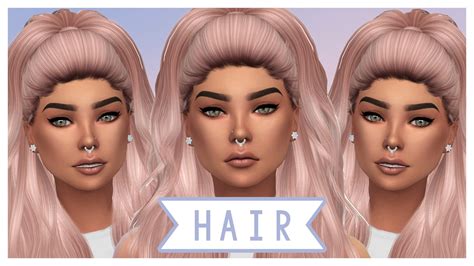 The Sims 4 Hair Cc Haul Cc List Youtube