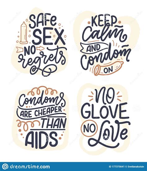 Safe Sex Slogans Great Design For Any Purposes Lettering For World