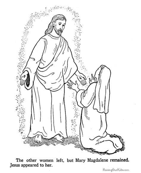 Easter is the celebration of the resurrection of jesus christ. Religious Christian Easter Coloring Page for Kid - 013
