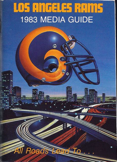 Nfl Media Guide Los Angeles Rams 1983