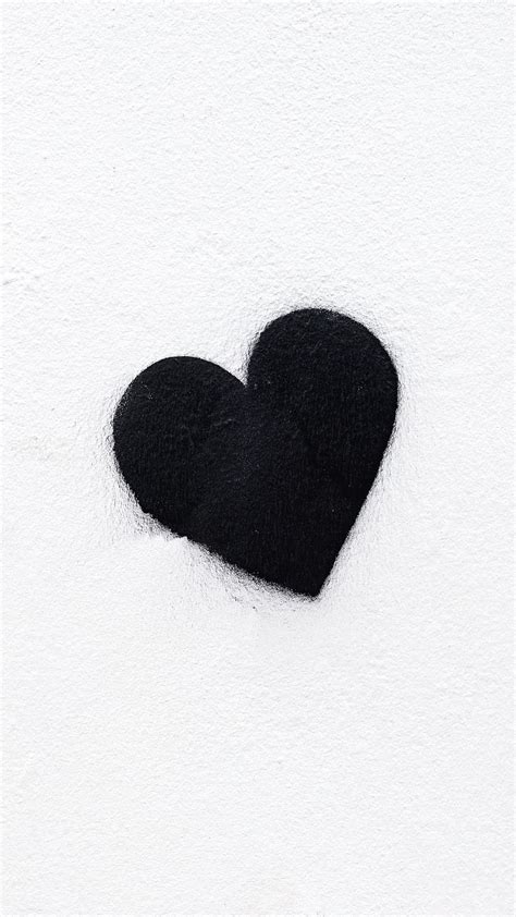 Heart Bw Love Black White Hd Phone Wallpaper Pxfuel
