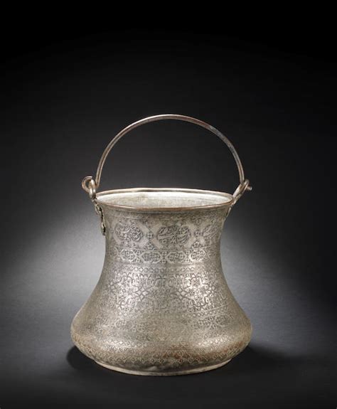 bonhams a large safavid tinned copper bucket persia 17th century