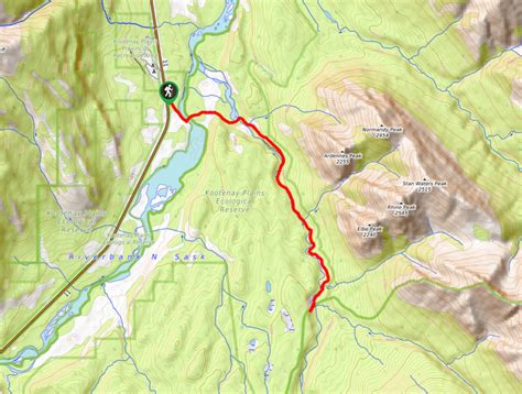 Siffleur Falls Trail Hiking Guide And Route Description