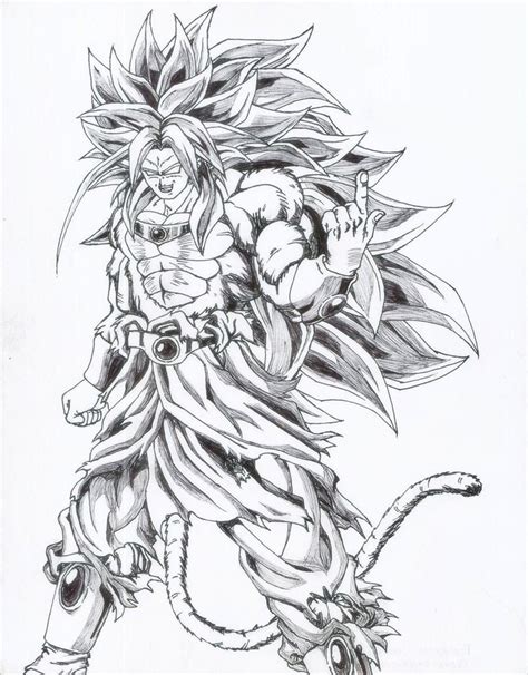 Dibujos para colorear para niños. Broly SSj5 por leirus | Dibujando