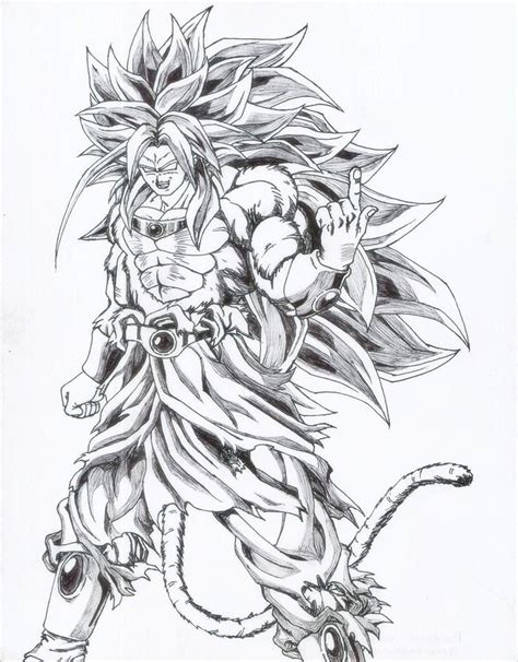 Haz click en broly dibujos para colorear para ver. Broly SSj5 por leirus | Dibujando