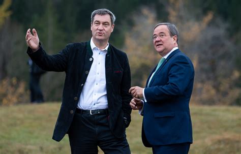Seine ahnungslosigkeit ist ein zeichen für ein sich anbahnendes systemversagen. Erste CDU-Politiker sprechen sich für Söder als ...