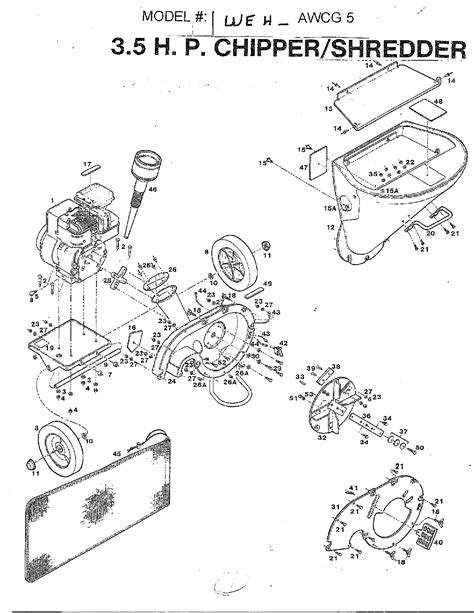Mtd Chippershredder Parts Model Awcg5 Sears Partsdirect