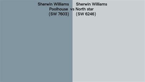 Sherwin Williams Poolhouse Vs North Star Side By Side Comparison