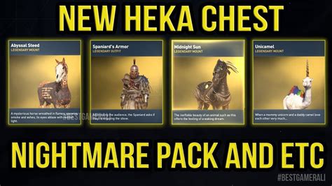 Assassin S Creed Origins Opening 210 Heka Chest NIGHTMARE PACK AND