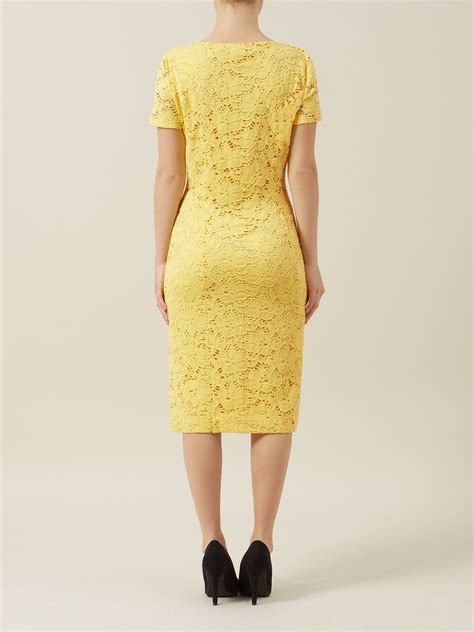 Precis Petite Yellow Lace Dress In Yellow Lyst