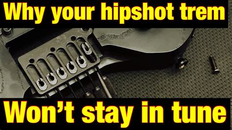 How To Fix Your Hipshot Floating Trem System For Headless Guitars That