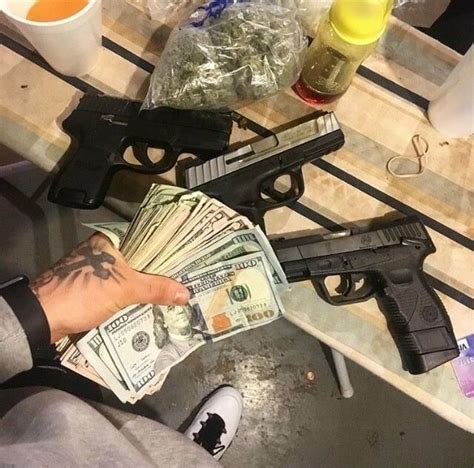 Schon Guns Drugs And Money Wallpaper