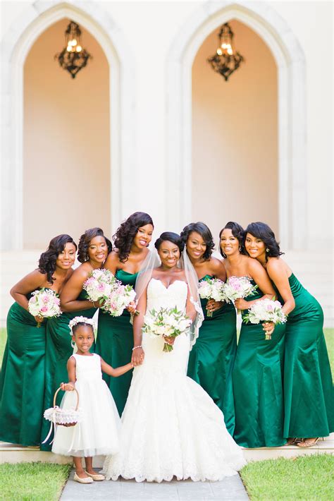 Long Emerald Green Bridesmaid Dresses