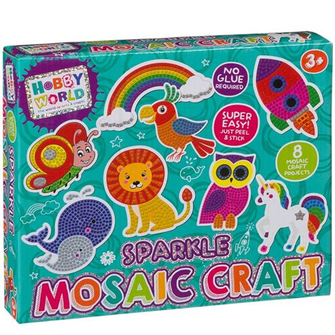 Hobby World Sparkle Mosaic Craft Set | Kids Crafts - B&M