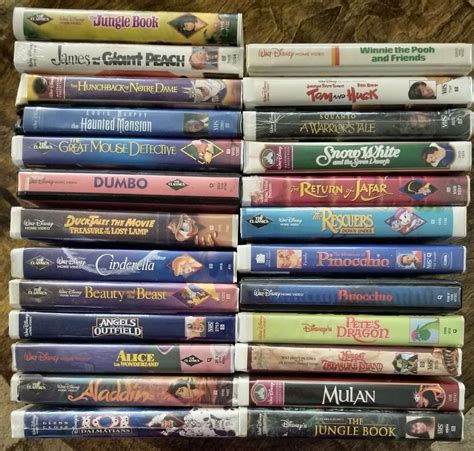 Vintage Vhs Disney Movies