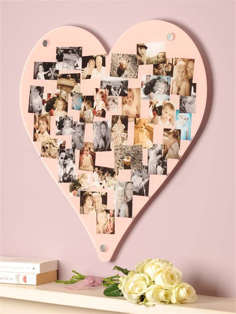 Heart Shaped Photo Collage Diy Wall Ideas Tia Diys