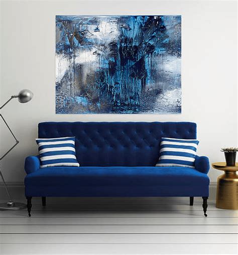 Abstract Art For Interiors With Jessica Zoob Blue Living Room Decor