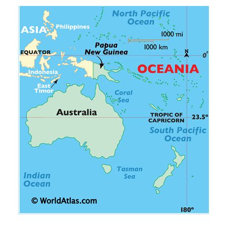 Map Of Papua New Guinea Papua New Guinea Map Geography Of Papua New