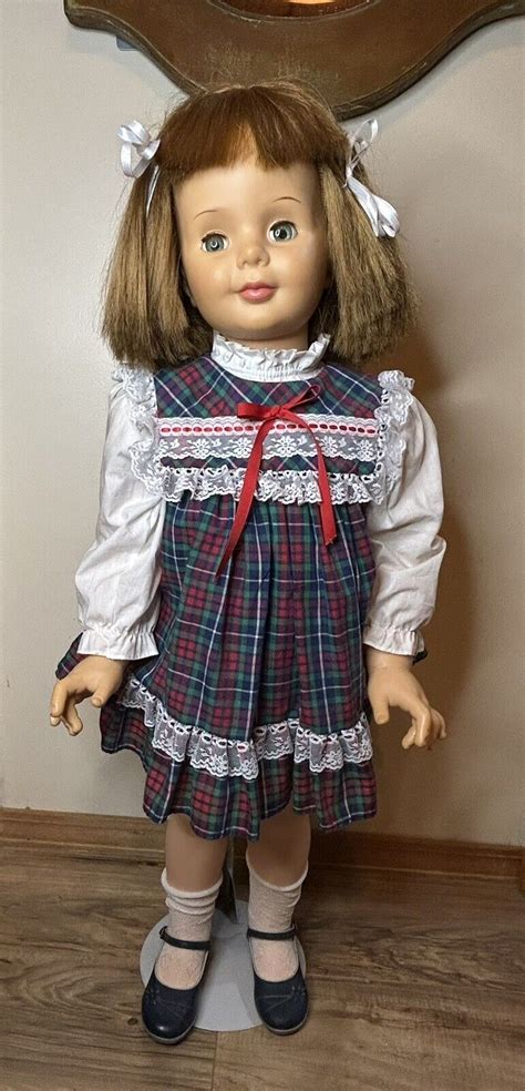 Vintage Blonde Patti Playpal Doll Ideal G 35 Sleep Eyes 35” Tall Ebay