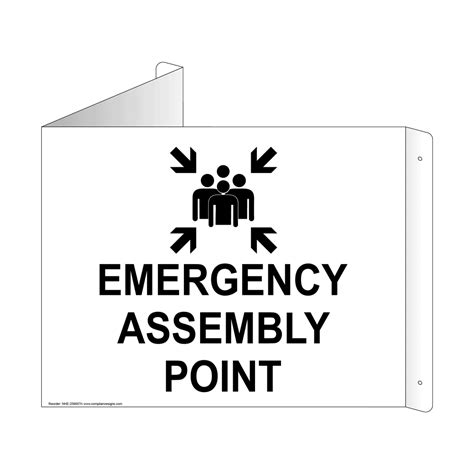 Emergency Assembly Point Sign Nhe 25665tri Refuge Area