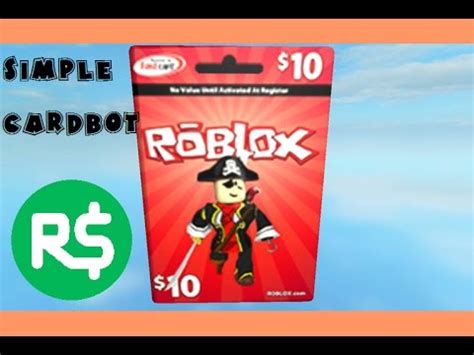 Also, get 50 free roblox gift card codes with no human verification. ROBLOX - Simple Card BOT $10 - $40 ! No cheating, No ...