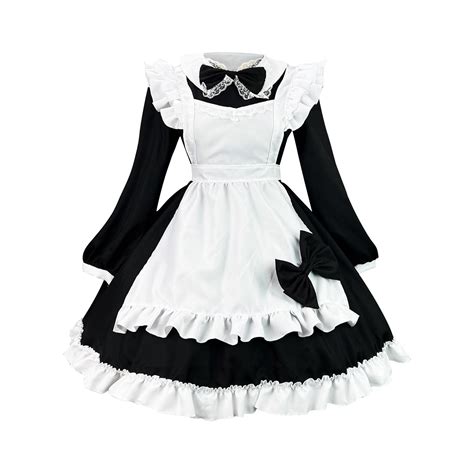 Lilgiuy Women Lovely Maid Cosplay Uniform Animation Show Japanese Outfit Dress Clothes For