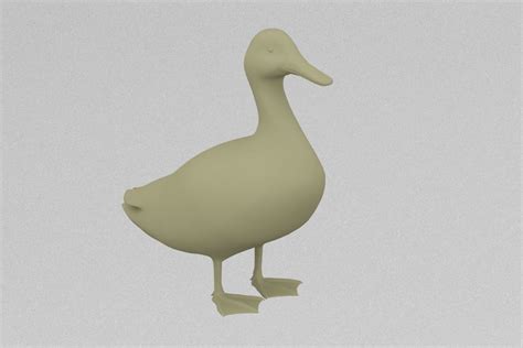 Domestic Duck 3d Model 3d Printable Cgtrader