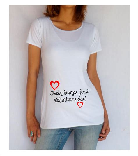 Valentines Day Maternity Shirt Baby Bump First