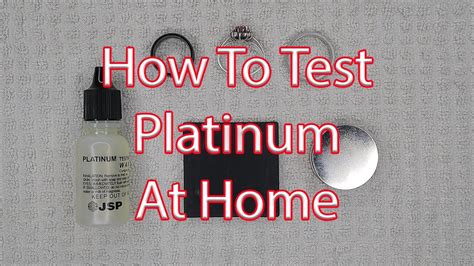 Mar 29, 2020 · the easiest way for potential buyers to tell if a piece is true platinum is to perform a bite test similar to that which would be performed with gold. How To Test Platinum At Home - YouTube