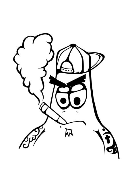 Spongebob sandy coloring pages #737190 (license: Collection of Gangsta clipart | Free download best Gangsta ...