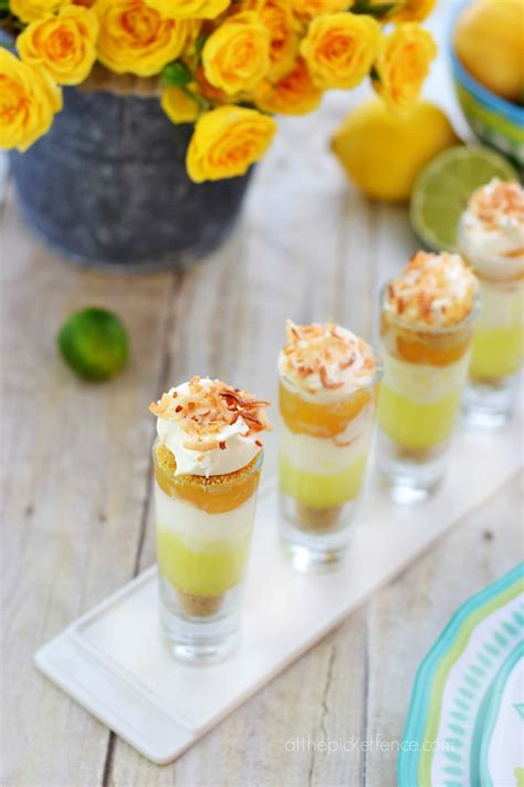 It is a mix of thick kheer (rice pudding ) and motichur laddu. Key Lime Pie Dessert Shots and a Party! - At The Picket Fence