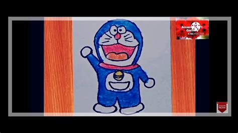 How To Draw Doraemon Easy Step By Stepdrawing For Kids Easy Youtube
