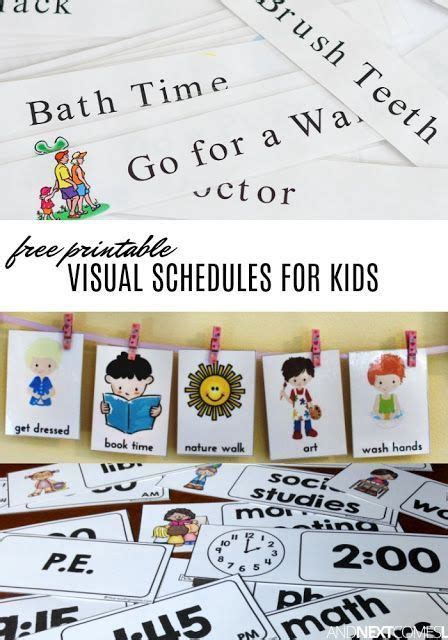 They give children a clear idea of what the sequence and expectations of the. Free Visual Schedule Printables to Help Kids with Daily ...
