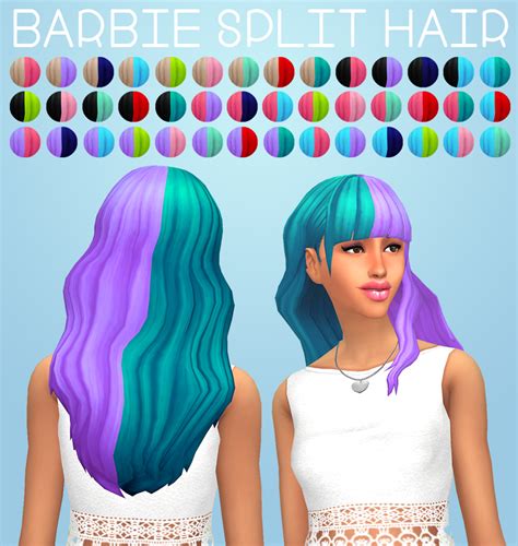 Half Colored Hair Sims 4 Cc Kubuntu Art