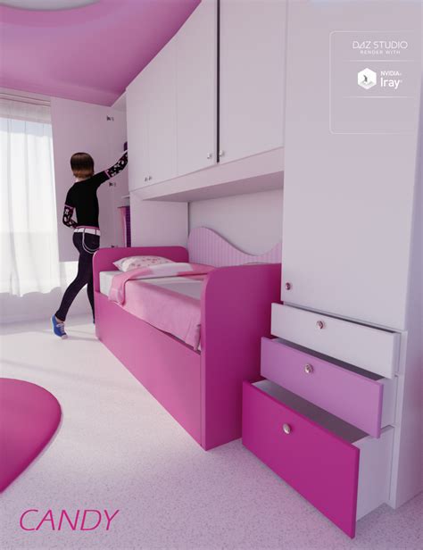 Candy Bedroom Daz 3d