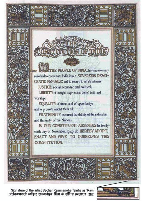The Preamble Of The Indian Constitution Geekymynd