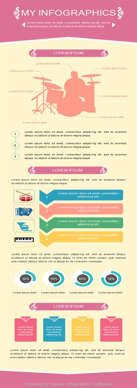 Free Music Infographic Templates For Creating Compelling Infographics