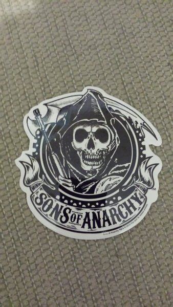 Sons Of Anarchy Soa Reaper Sticker With Logo Biker Samcro Fx Channel
