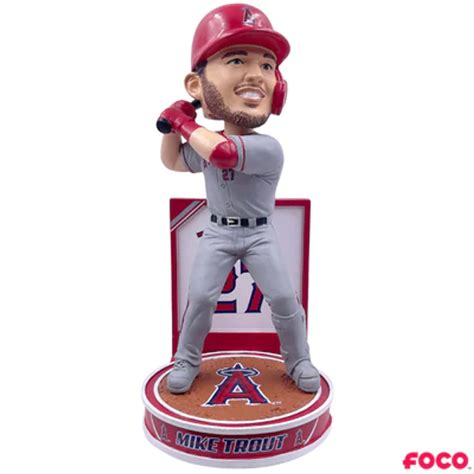 Mike Trout Los Angeles Angels Hero Series Bobblehead By Foco Pre